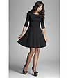 Къса рокля в черен цвят-0 снимка