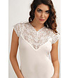 Дамска памучна блуза Barbara в бяло-0 снимка
