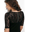 Дамска блуза в черно с дантела Donna-1 снимка