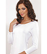 Памучна дамска блуза в бяло Tamara-0 снимка