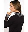 Дамска блуза Inez в черно-1 снимка