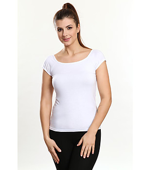 Дамска блуза Aria в бяло снимка