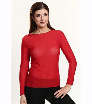 Дамска червена блуза Mira снимка