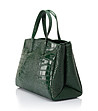 Зелена дамска чанта с три отделения Fresia-2 снимка