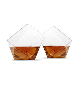 Комплект от 2 чаши за уиски Диаманти снимка