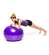 Лилава топка за упражнения 75 см-1 снимка