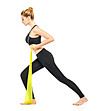 Латексова лента за упражнения в жълто 120 см Light-2 снимка