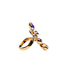 Дамски пръстен с цветна декорация-2 снимка