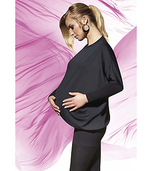 Черна туника за бременни Emi 200 DEN снимка