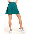 Къса пола в цвят емералд Ilona-1 снимка