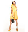 Жълта широка лятна рокля Nelita-0 снимка