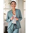 Костюм от сако и панталон в нюанс на цвят мента-4 снимка