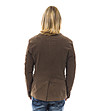 Мъжко кафяво памучно сако от рипсено кадифе-1 снимка