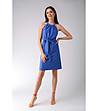 Лятна синя рокля с флорален принт Venna-0 снимка