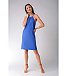 Лятна синя рокля с флорален принт Venna-2 снимка