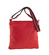 Дамска кожена чанта за рамо в червено Beverly-1 снимка