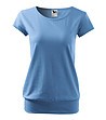 Дамска памучна синя тениска City-0 снимка