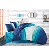 Двоен спален комплект ранфорс Blue Stripe-0 снимка