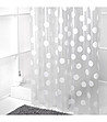 Полупрозрачна завеса за баня на точки 240х180 см-0 снимка