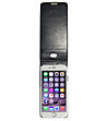 Черен кожен калъф за iPhone 6-1 снимка