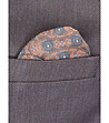 Мъжко сако в кафяв нюанс с кърпичка Hans-3 снимка
