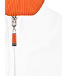 Дамска памучна блуза в eкрю и оранжево от фино плетиво Lorry-3 снимка