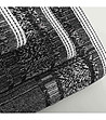 Комплект от 3 бр. памучни хавлии в черно и бяло Maze-3 снимка