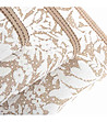 Памучна хавлия в бяло и таупе Matiss 50х100 см-3 снимка