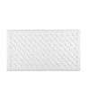 Памучна постелка за баня в бяло Wave 50x80 см-0 снимка