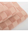 Розова памучна хавлия Chess 30х50 см-3 снимка