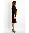 Черна рокля със 7/8 ръкави Signora-2 снимка