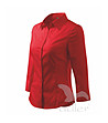Дамска памучна червена риза Linda-1 снимка