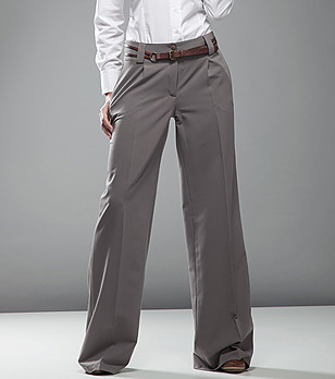 Дамски панталон в цвят мока снимка