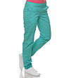 Памучен панталон в зелен нюанс-2 снимка