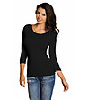 Дамска черна блуза Manati-1 снимка