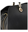 Черна дамска чанта от естествена кожа Sandra-2 снимка