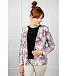 Дамско сако с флорален принт-2 снимка