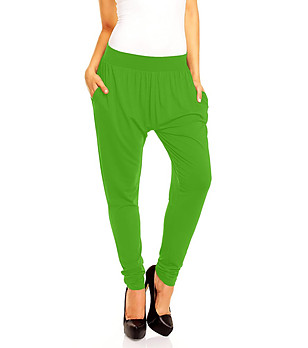 Дамски панталон в зелено Megan снимка