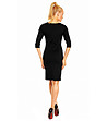 Черна рокля с контрастни детайли Karina-1 снимка