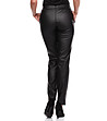 Черен дамски панталон имитация на кожа Marlena-1 снимка