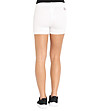 Дамски памучни къси панталонки в бяло-1 снимка