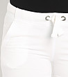 Дамски памучни къси панталонки в бяло-4 снимка
