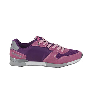 Дамски маратонки в розово и лилаво снимка