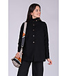 Късо дамско палто в черно Leana-0 снимка