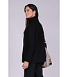 Късо дамско палто в черно Leana-1 снимка