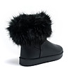Черни боти с пух-2 снимка