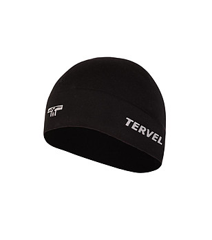 Черна спортна термо шапка снимка