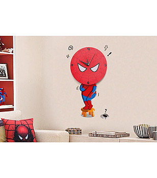 Детски стикер за стена с часовник Spiderman снимка