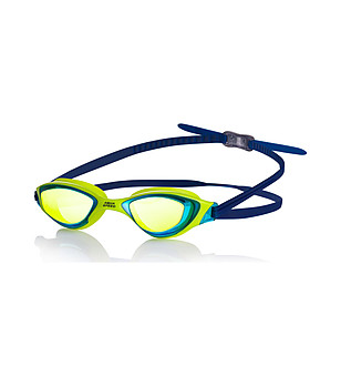 Очила за плуване в синьо и жълто с огледални лещи Xeno снимка