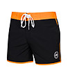 Плажни мъжки шорти в черно и оранжево Axel-0 снимка